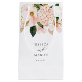 Blush Hydrangea Hotel Wedding Gift Bag Klein Cadeauzakje