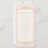 Blush ID870 in het Franse Romance Wedding Menu (Voorkant)