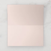 Blush Indian Escort Place Card | Goudkalligrafie Plaatskaartje (Binnenkant ongevouwen)