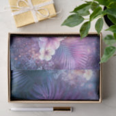 Blush Indigo Tropische Bloem Decoupage Tissuepapier (Geschenk)