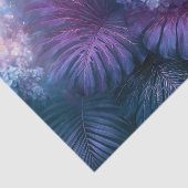 Blush Indigo Tropische Bloem Decoupage Tissuepapier (Detail)