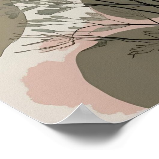 Blush & inkt poster (Hoek)