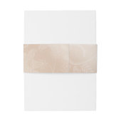 Blush Invitation Belly Band met Roos Uitnodigingen Wikkel (Achterkant Voorbeeld)