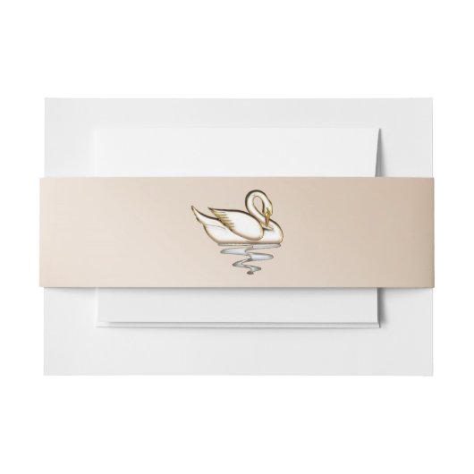 Blush Invitation Belly Band Uitnodigingen Wikkel (Voorkant Voorbeeld)
