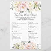 Blush ivoor Floral wat er in je Baby zit (Voorkant)