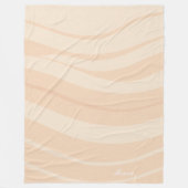 Blush Ivoor Wavering Fleece Deken (Voorkant)