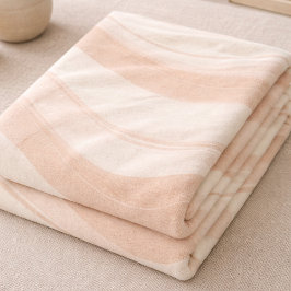 Blush Ivoor Wavering Fleece Deken