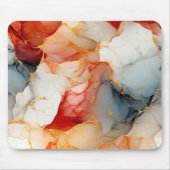 Blush & Ivory Marble with Golden Veins Muismat (Voorkant)