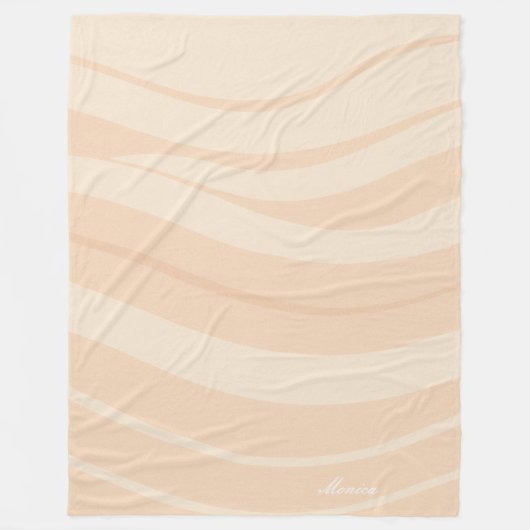 Blush Ivory Ripple Fleece Blanket Deken (Voorkant)