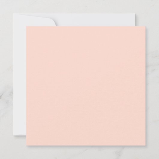 Blush Ivory Roos Wreated Foliage Wedding Waterverf Kaart (Achterkant)