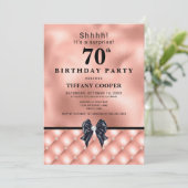 Blush Jewel 70ste verjaardagsfeestje Kaart (Staand voorkant)