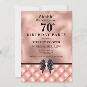 Blush Jewel 70ste verjaardagsfeestje Kaart