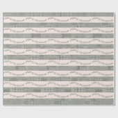Blush Kerstmis Houndstooth Script Cadeaupapier (Vlak)