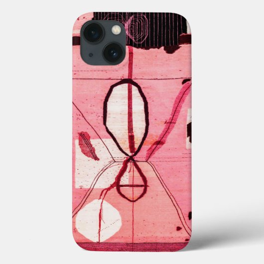 Blush Kilim: Roze Marokkaanse erfgoedkunst Case-Mate iPhone Case (Achterkant)