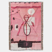 Blush Kilim: Roze Marokkaanse erfgoedkunst Deken (Voorkant Verticaal)