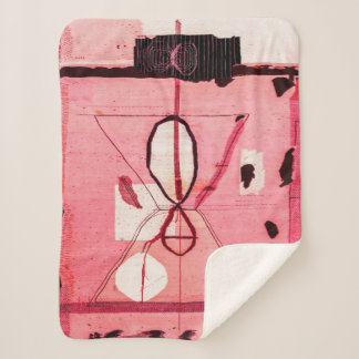 Blush Kilim: Roze Marokkaanse erfgoedkunst Sherpa Deken