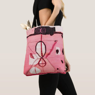 Blush Kilim: Roze Marokkaanse erfgoedkunst Tote Bag