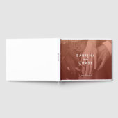 Blush Kleur Overlay Foto Bruiloft Gastenboek (Volledig)