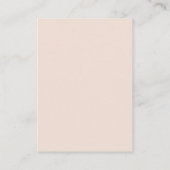 Blush-kleuren Haarscrunchies Display Kaart Visitekaartje (Achterkant)