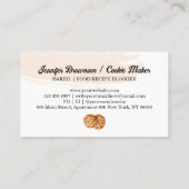 Blush koekjes snoepjes koekjes bakkerij desserts visitekaartje (Achterkant)