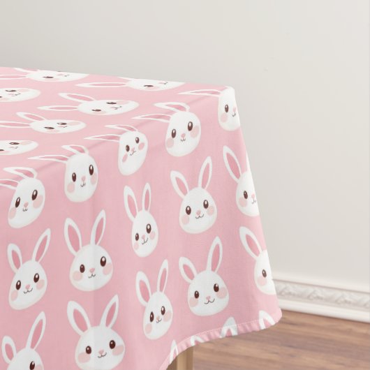 Blush Konijnengezichtjes Tafelkleed (Voorbeeld)