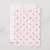 Blush Kroon Chic Minimaal Bedankkaart (Achterkant)
