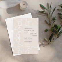 Blush Lace Dainty Elegant Invitation