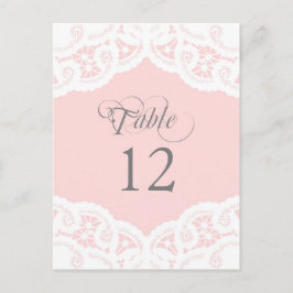Blush Lace Doily Trouwtafel Nummer Tafel Kaarten