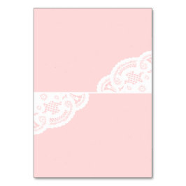 Blush Lace Doily Trouwtafel Plaats Kaarten