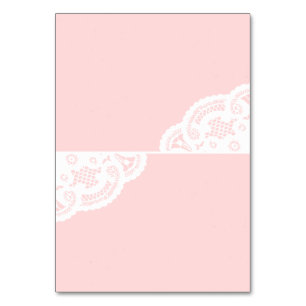 Blush Lace Doily Trouwtafel Plaats Kaarten