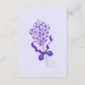 Blush Lavendel Bruiloft Receptie Informatiekaartje (Achterkant)