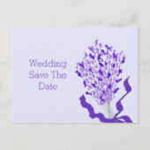 Blush Lavendel Bruiloft Save The Date Aankondigingskaart (Voorkant)