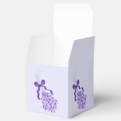 Blush Lavendel Design Bruiloft Bedankdoosjes (Geopend)