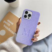 Blush Lavendel Diamant Glitter Ombre Custom Chic Case-Mate iPhone Case