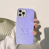 Blush Lavendel Diamant Glitter Ombre Custom Chic Case-Mate iPhone Case