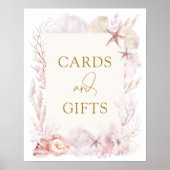 Blush Lavendel Onder het Zee Kaarten en geschenken Poster (Voorkant)