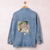 Blush Lavendel Paarse bloemen gelukkig ooit daarna Denim Jacket (Hangar)