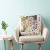 Blush Lavendel Paarse bloemen gelukkig ooit daarna Kussen (Stoel)