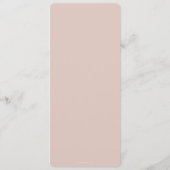 Blush Leaf Thanksgiving Dinner Flat 4 Course Menu (Achterkant)