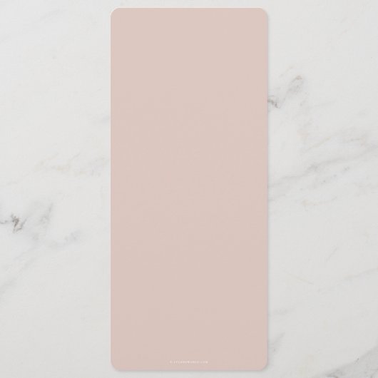 Blush Leaf Thanksgiving Dinner Flat 4 Course Menu (Achterkant)