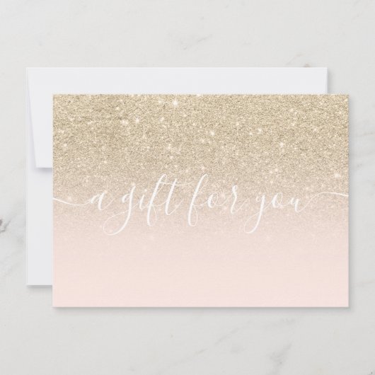 Blush light glitter ombre certificate (Voorkant)