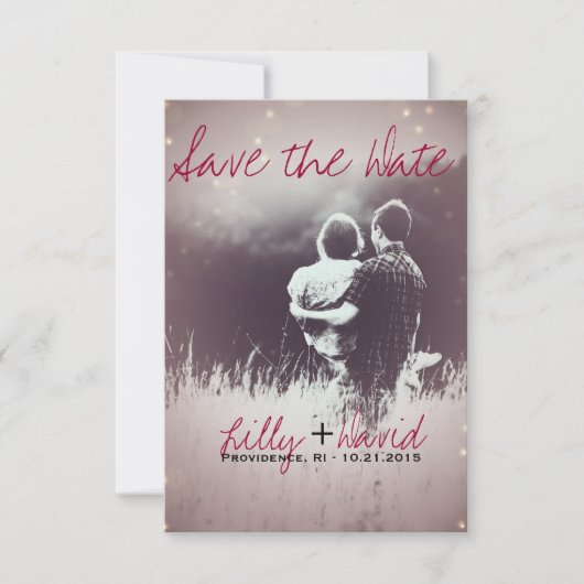 Blush Light - Sla de datum op Save The Date (Voorkant)