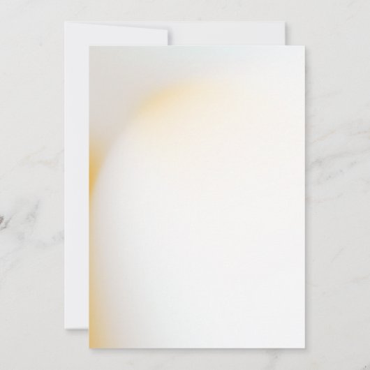 Blush & Lila Bloemen ,Gouden Kruisdoop Uitnodiging (Achterkant)