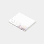 Blush Lila Waterverf Roos Bloemen Bunch Business Post-it® Notes (Schuin)
