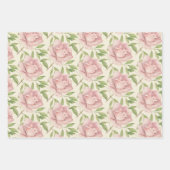 Blush Lila Waterverf Rozen Inpakpapier Vel (Voorkant 3)