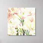 Blush Lilies Canvas Afdruk (Voorkant)