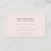 Blush Linen Sage Luxe Visagist Visitekaartje (Achterkant)