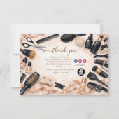 Blush Lint Haarstylist Bedankkaart (Voorkant)
