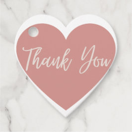 Blush linten strik baby shower favor tag bedankjes labels