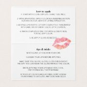 Blush & Lip Product Distributeur Tips & Trucs Visitekaartje (Binnenkant ongevouwen)